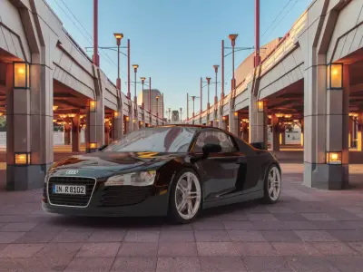 audi r8 Free 3D model by maksy