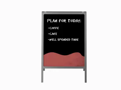Advertising Board 3D model