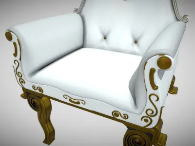 Antique Sofa 3D model buy
