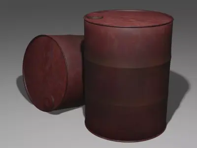 Red Barrel Free 3D model
