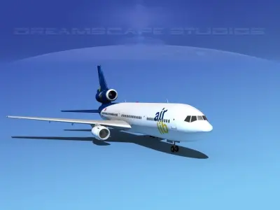 Douglas DC-10 Air Lib 3D model
