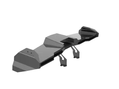 Spoiler tuning auto garage  3D model by izydor-template