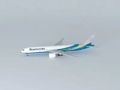 QuantumAir Boeing 777 300ER Free 3D model