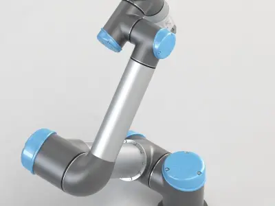 UR5 with Hitbot Electric Gripper 3D model