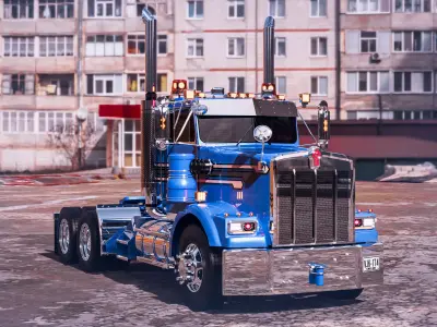Kenworth T800  3D model