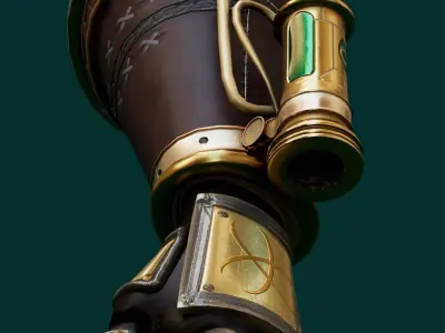 steam punk hand Low-poly 3D model