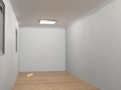 container warehouse Low-poly 3D model