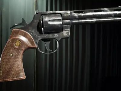 PBR - Western 357 Revolver  - Game-Ready 3D Asset Low-poly 3D model