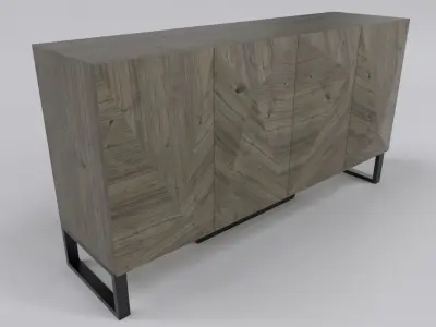 Sideboard cabinet antique 3D model