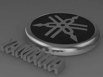 Yamaha Logo 3D model by 3dlogoman