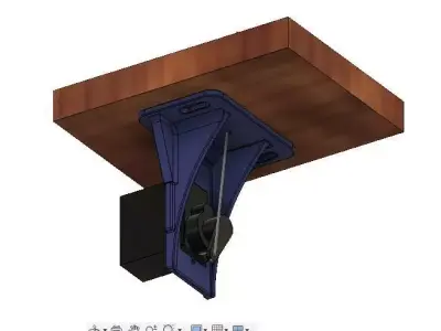 Model Railway Railroad Servo Mount Bracket plus Alignment Tool 3D print model