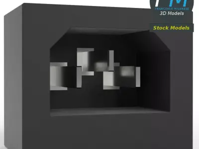 Power input socket 3D model