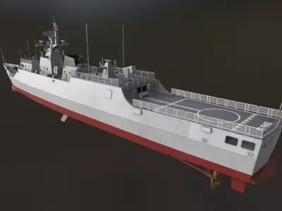 Type 056 Corvette  Jiangdao Class Corvette  3D model