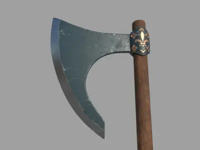 Medieval Axe 3D model buy
