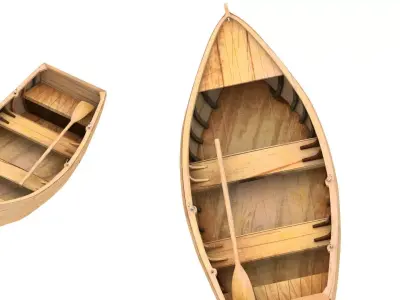 row boat 3D model purchase