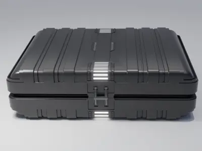 Sci-Fi Case 2 Low-poly 3D model