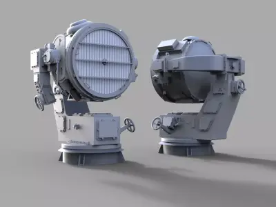 Flak Headlights  Bismarck 3D print model