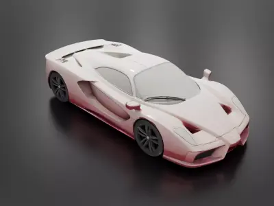 Abandoned SuperCar 3D print model