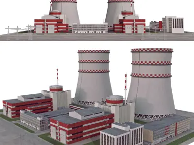  Nuclear power  3D model
