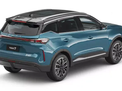 2026 Chery Tiggo 7 Hybrid with Interior 3D model