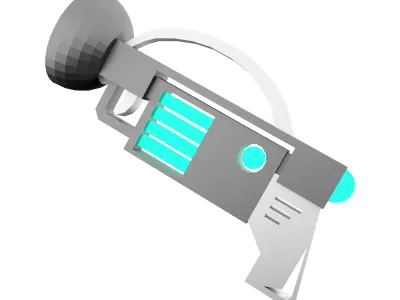 3d sci-fi small beam weapon icon 3D model