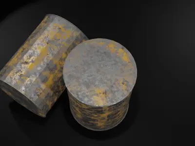 Radioactive Waste barrel Free low-poly 3D model