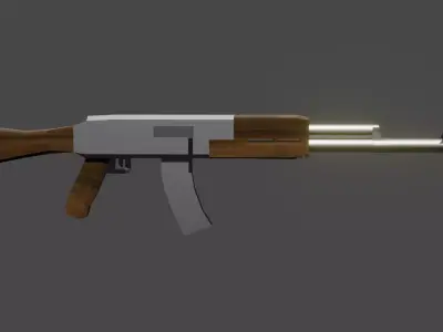 Simple AK Free 3D model