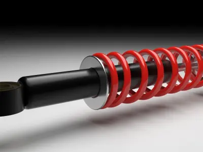 Car Shock Absorber 3D model by erikyavrumyan