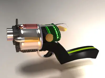 Fantasy Pistol - Game ready  Low-poly 3D model