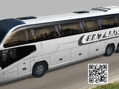 Neoplan bus Cityliner L Low-poly 3D model