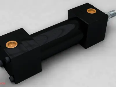 Hydraulic Cylinder 3D model