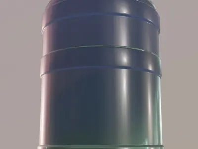 Water bottle 3D model