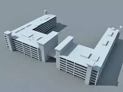 Detailed Complex Building 83 3D model