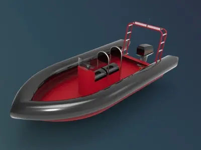 Rigid Inflatable Boat 3D model by wayokama72