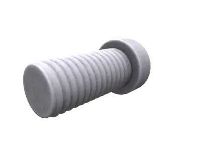 Allen nut Low-poly 3D model