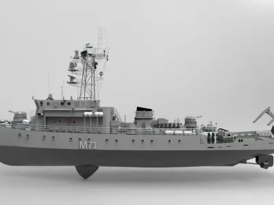 Russian Countermine Vessel 3D model