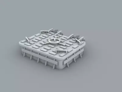 Hatch 1 Low-poly 3D model
