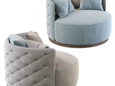 Armchair Mademoiselle 3D model purchase