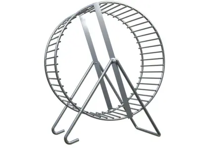 Metal Hamster Wheel 3D model