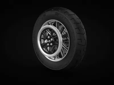 Motorcycle Rear Wheel 3D model purchase