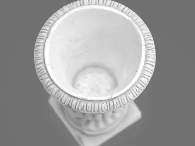Classical Garden Urn Planter Realistic Aged Stone 3D Print Model 3D print model
