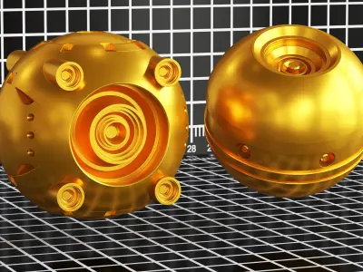 Hard Surface Futuristic Kitbash VOL 03 3D model