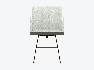 Chair - Contemporary - Armrests - Wire - Legs - Type 1 Low-poly 3D model