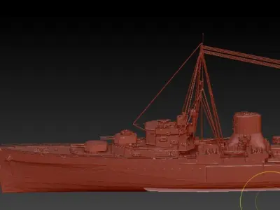 cruiser Low-poly 3D model buy