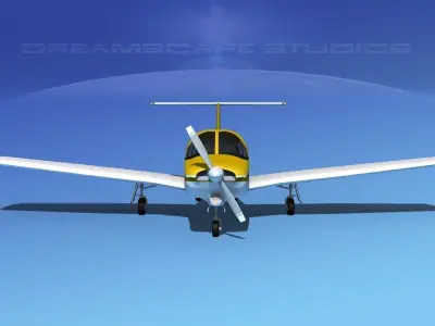 Piper Turbo Arrow III 3D model 9