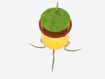 Pitcher Plant Monster Low-poly 3D model