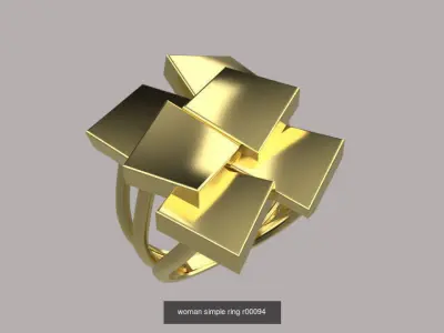 woman simple  3 part 3D Model Pack