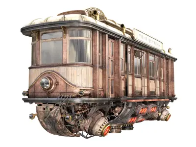 Fly Fantastic Train 3D model