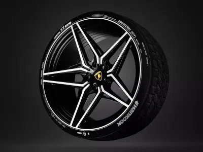 Racing Car Star Disk from the wheel 3D model
