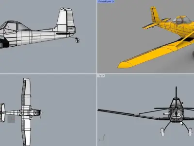 Cessna 188 AG for modeller 3D model